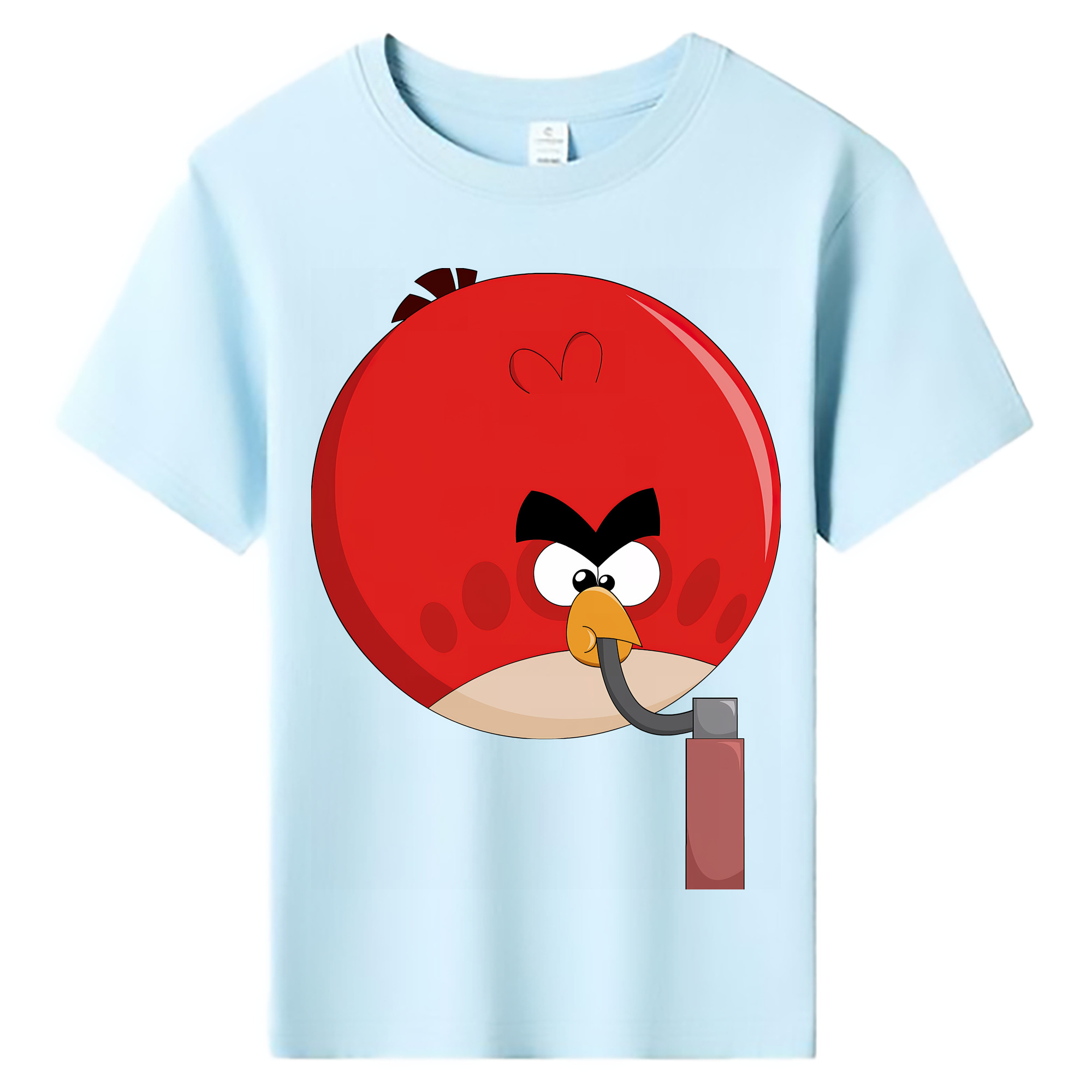 （画像用） Angry Birds アングリーバード 綿100％キッズTシャツ（フロントプリント）